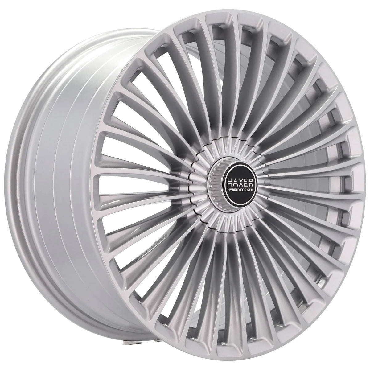 Alu kola HAXER HX09F 8.5x19 5x112 ET35 66.6 Silver Shining – detail 3
