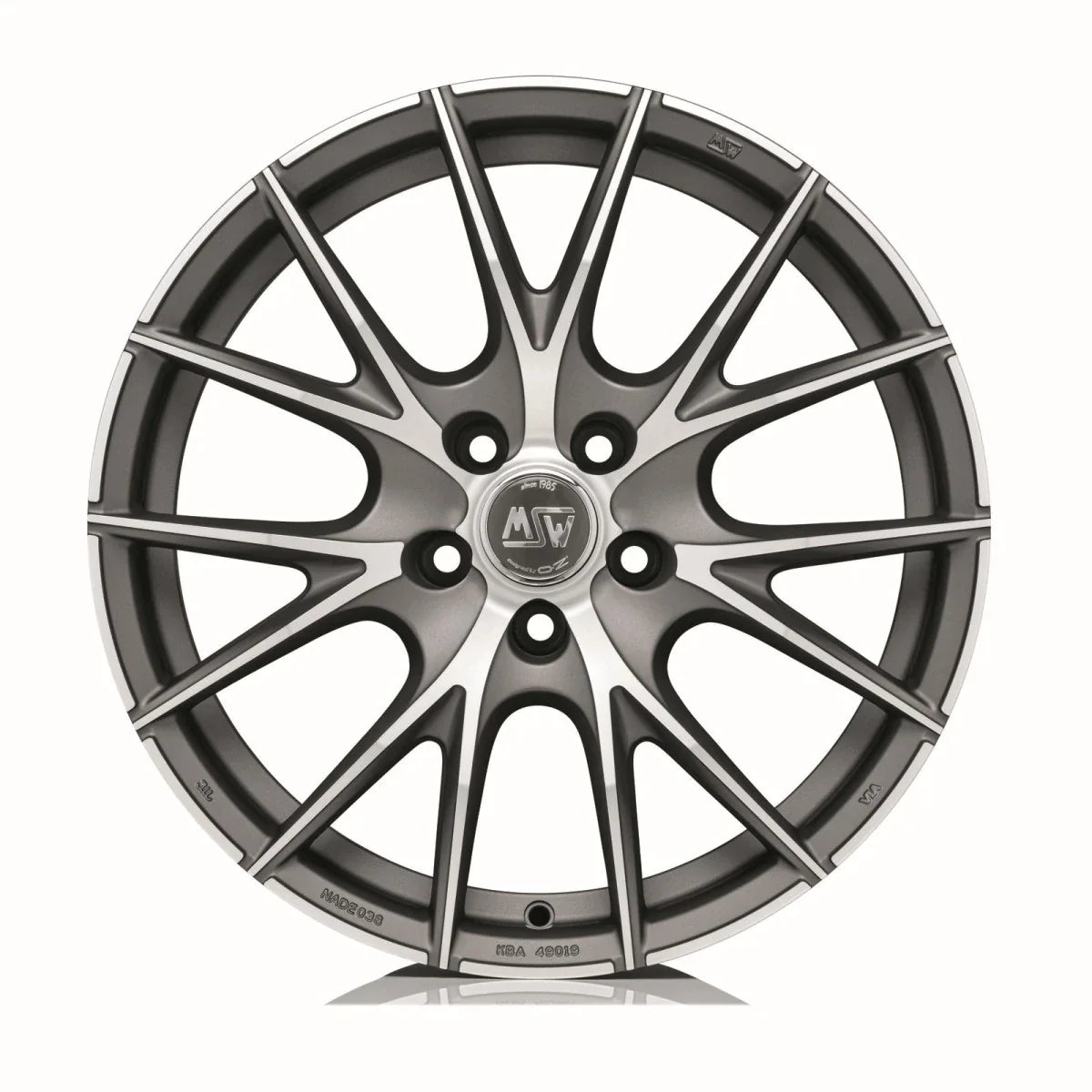 Alu kola MSW 25 6x15 4x100 ET42 Matt Titanium Full Polished | Wheelsup.cz