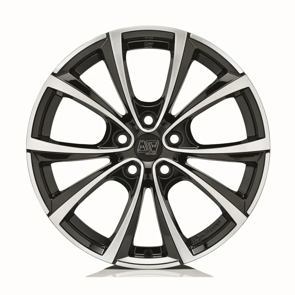 Alu kola MSW 27T 8.5x18 5x114.3 ET40 Gloss Black Full Polished | Wheelsup.cz