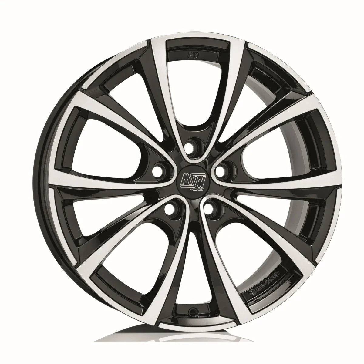 Alu kola MSW 27T 9.5x19 5x114.3 ET45 Gloss Black Full Polished | Wheelsup.cz