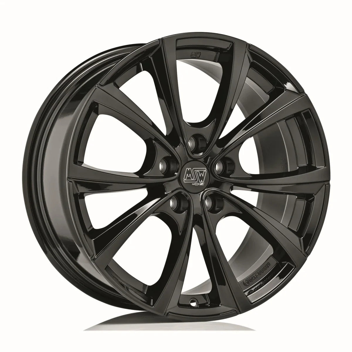 Alu kola MSW 27T 9.5x19 5x120 ET40 Gloss Black | Wheelsup.cz