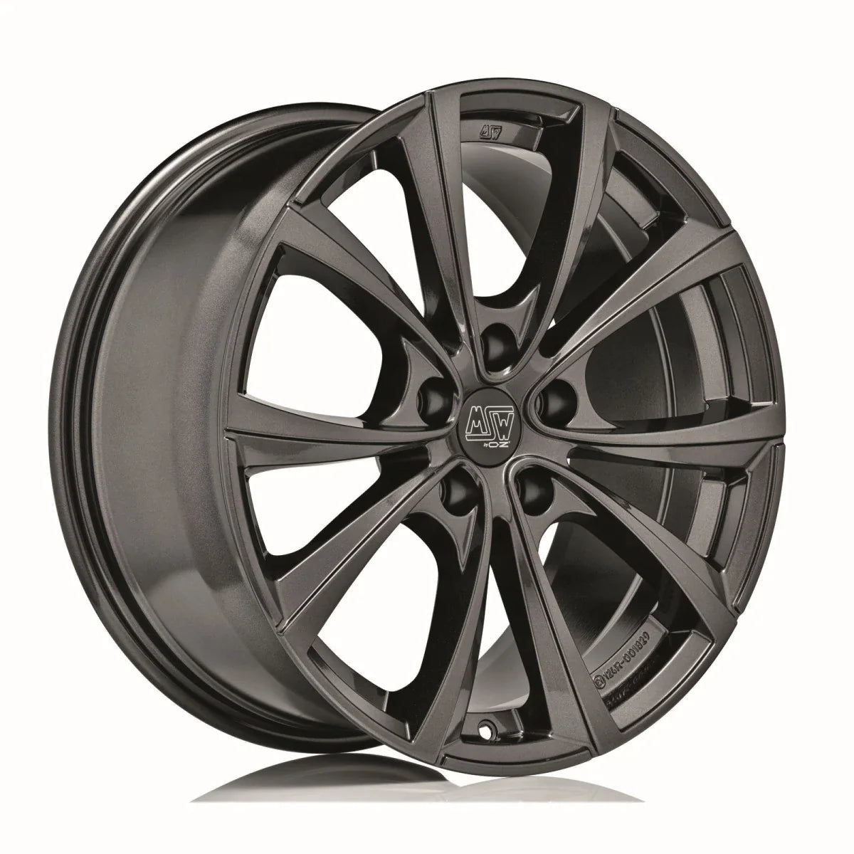 Alu kola MSW 27T 9.5x20 5x114.3 ET45 Gloss Dark Grey | Wheelsup.cz