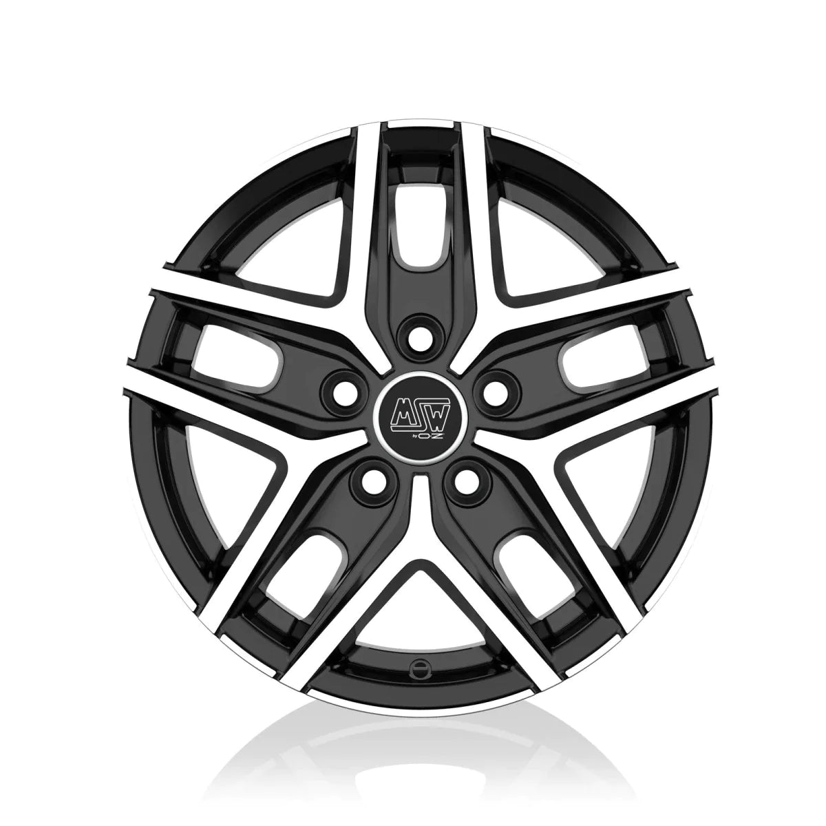Alu kola MSW 40 VAN 6.5x16 5x160 ET55 Gloss Black Full Polished | Wheelsup.cz