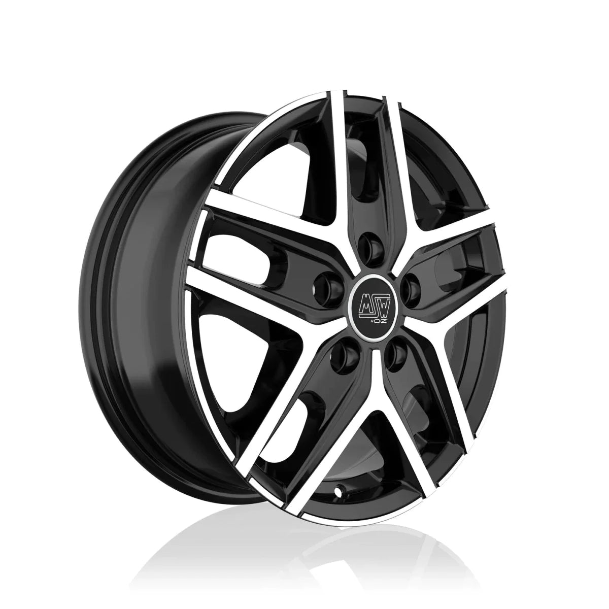 Alu kola MSW 40 VAN 6.5x16 5x160 ET55 Gloss Black Full Polished | Wheelsup.cz
