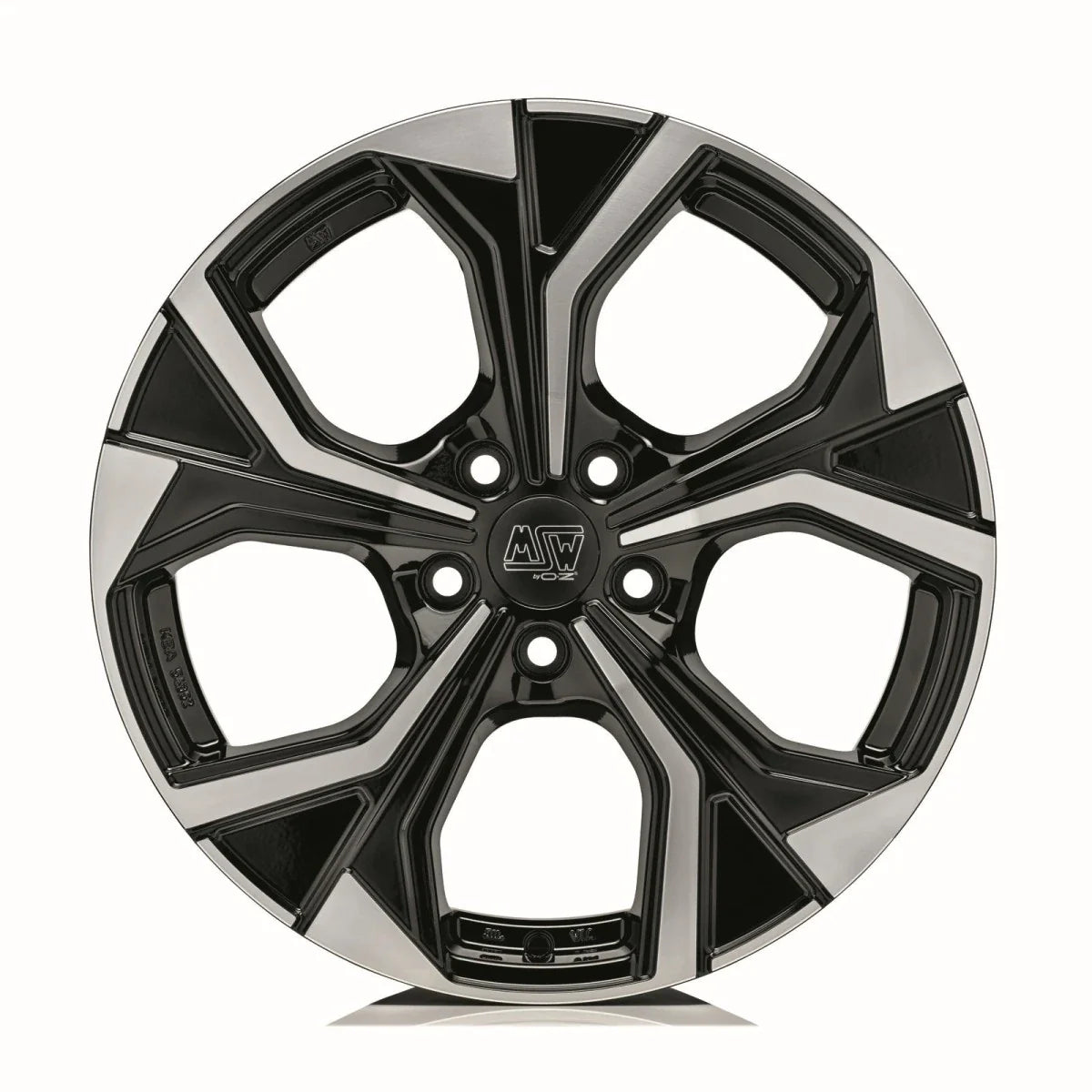 Alu kola MSW 43 8x19 5x112 ET26 Gloss Black Full Polished | Wheelsup.cz
