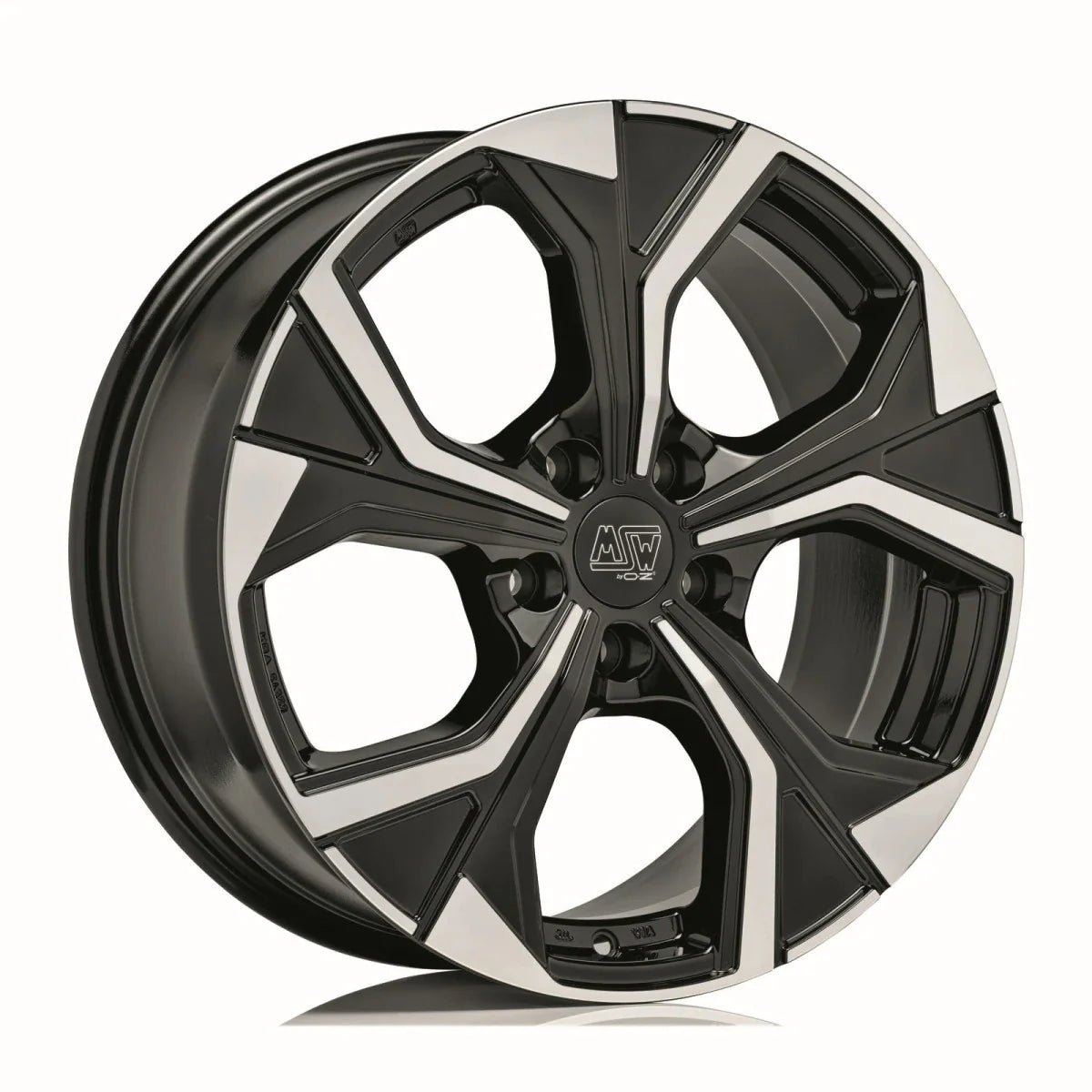 Alu kola MSW 43 8x18 5x112 ET28 Gloss Black Full Polished | Wheelsup.cz
