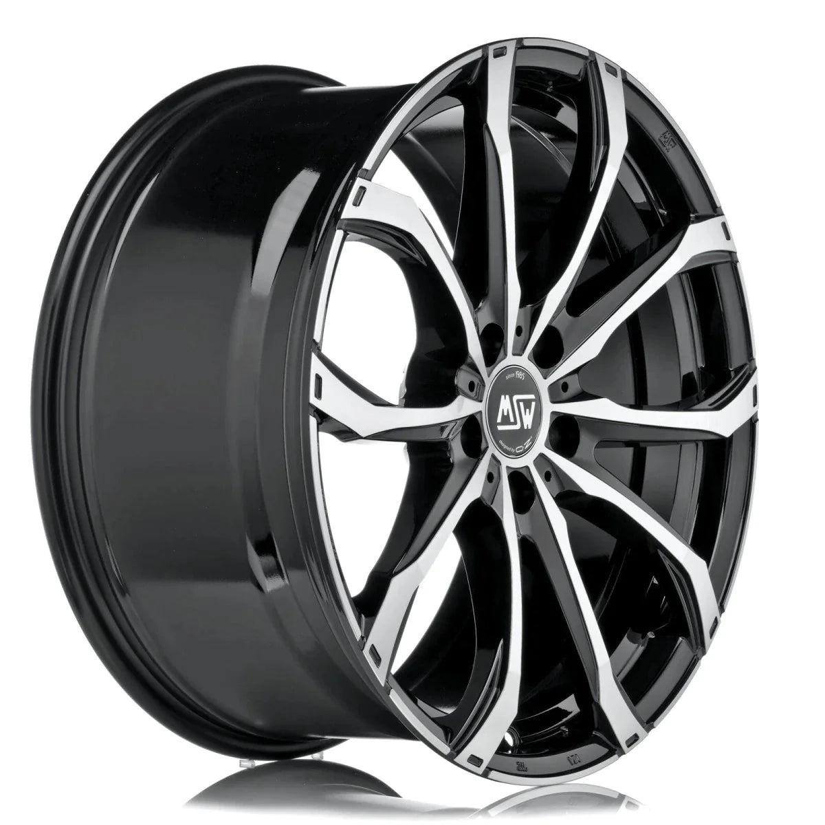 Alu kola MSW 48 8.5x20 5x114.3 ET38 Gloss Black Full Polished | Wheelsup.cz