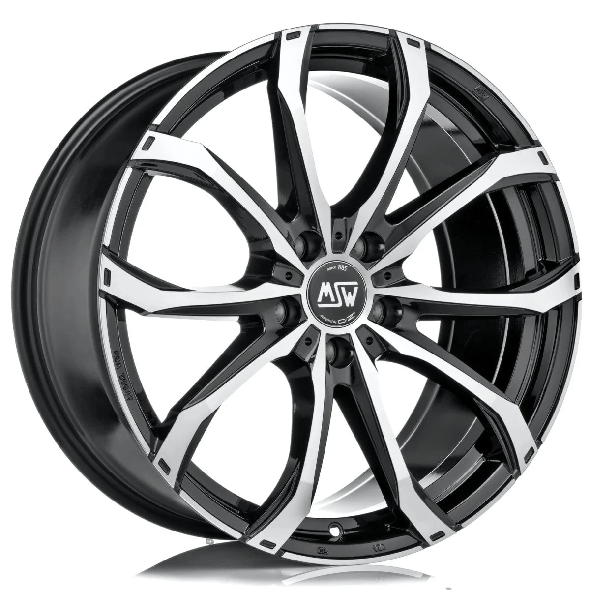 Alu kola MSW 48 9x19 5x112 ET50 Gloss Black Full Polished | Wheelsup.cz