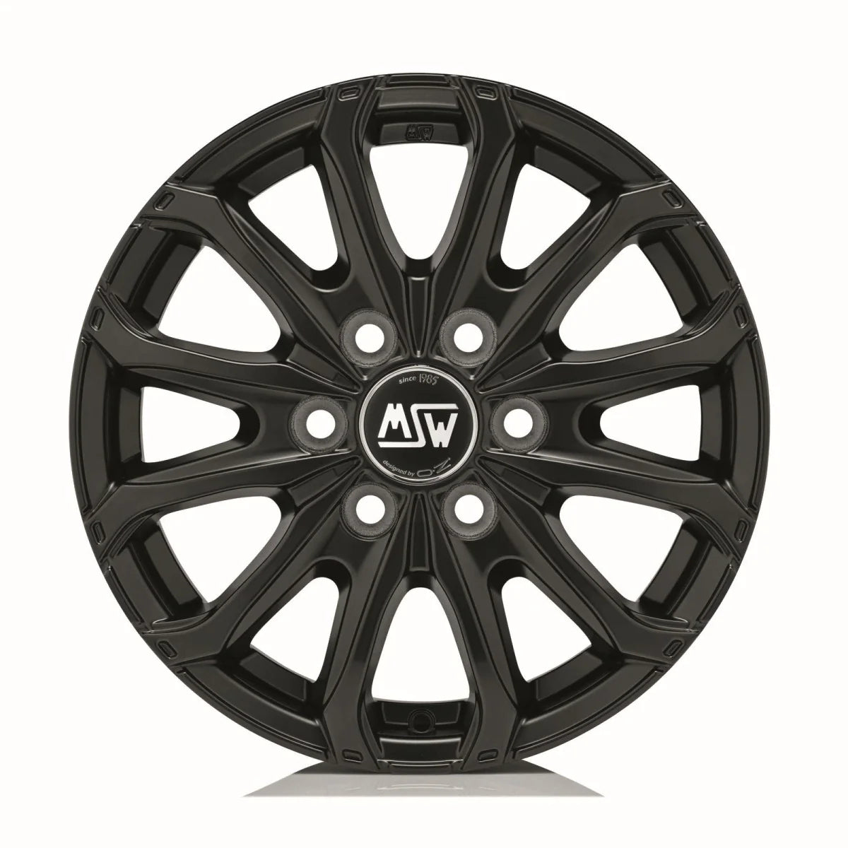 Alu kola MSW 48 VAN 6 HOLES 6.5x16 6x125 ET68 Matt Black | Wheelsup.cz