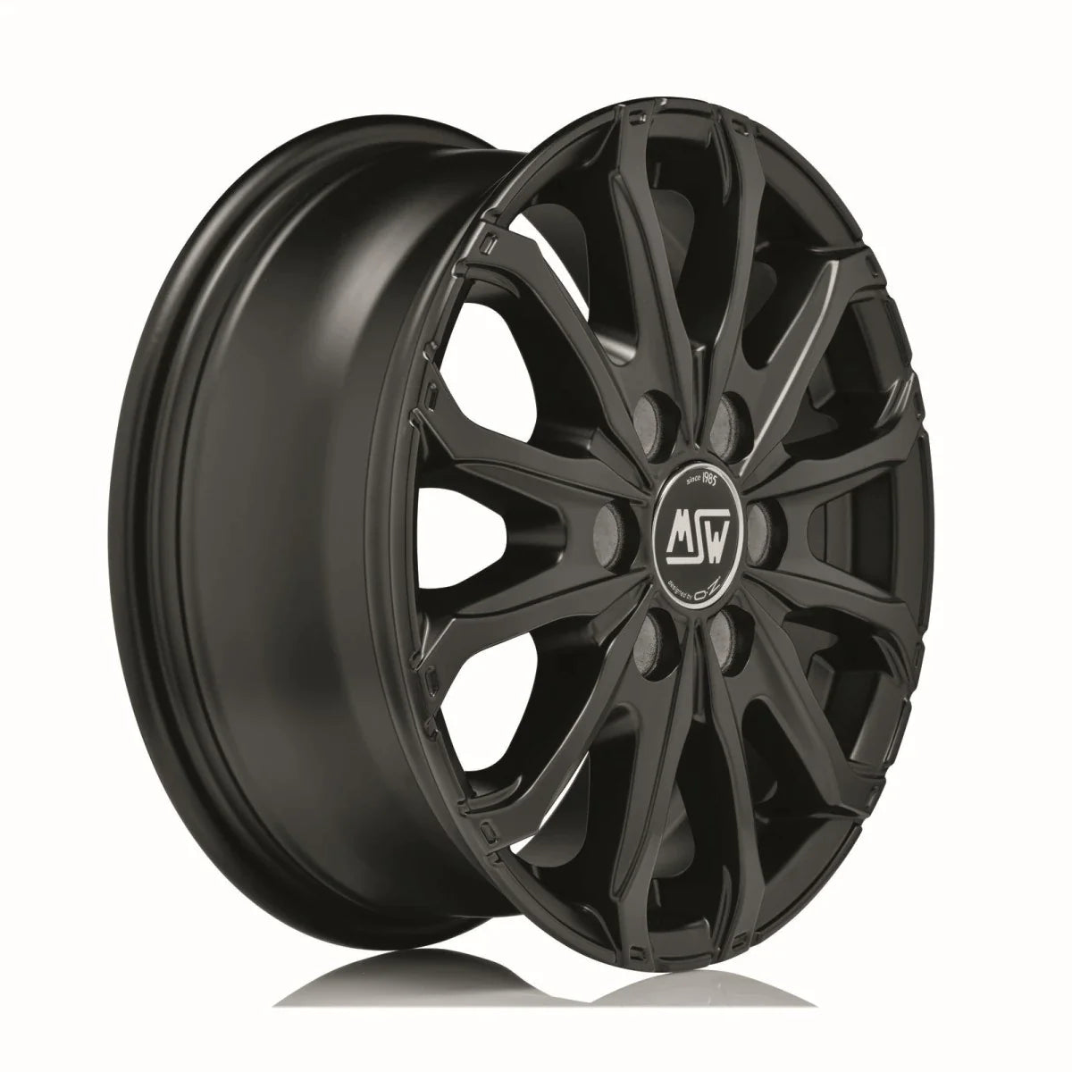 Alu kola MSW 48 VAN 6 HOLES 6.5x16 6x125 ET68 Matt Black | Wheelsup.cz