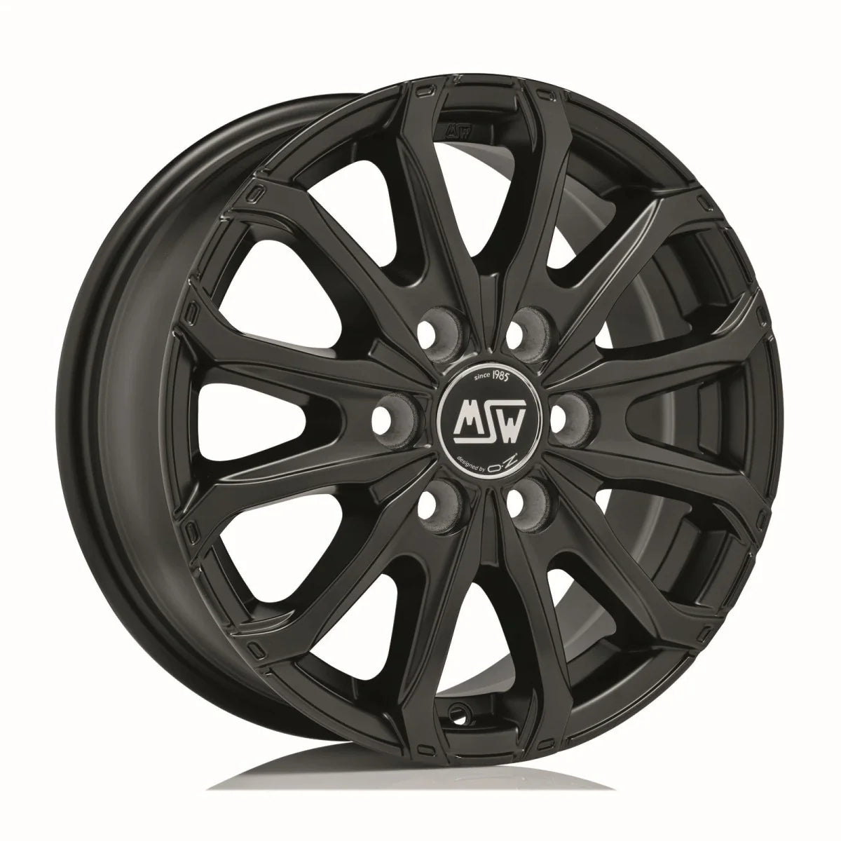 Alu kola MSW 48 VAN 6 HOLES 6.5x16 6x125 ET68 Matt Black | Wheelsup.cz