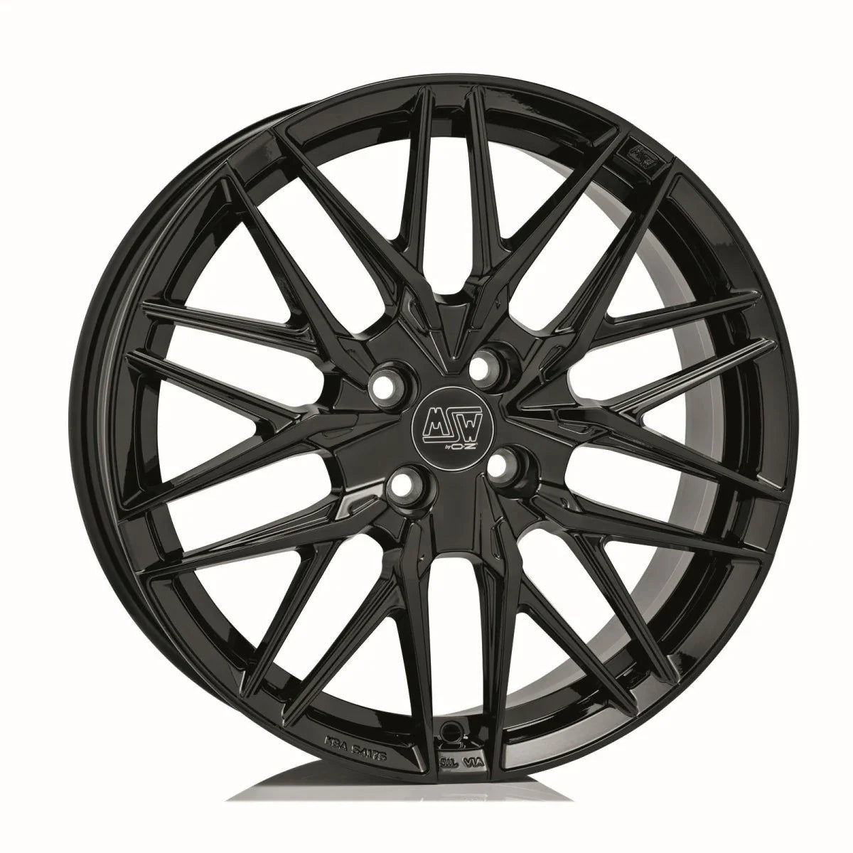Alu kola MSW 50-4 7.5x18 4x108 ET38 Gloss Black | Wheelsup.cz