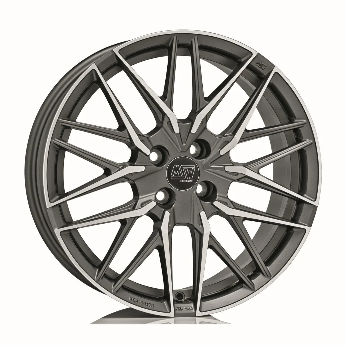 Alu kola MSW 50-4 7.5x18 4x108 ET20 Matt Gun Metal Full Polished (Mgmfp) | Wheelsup.cz