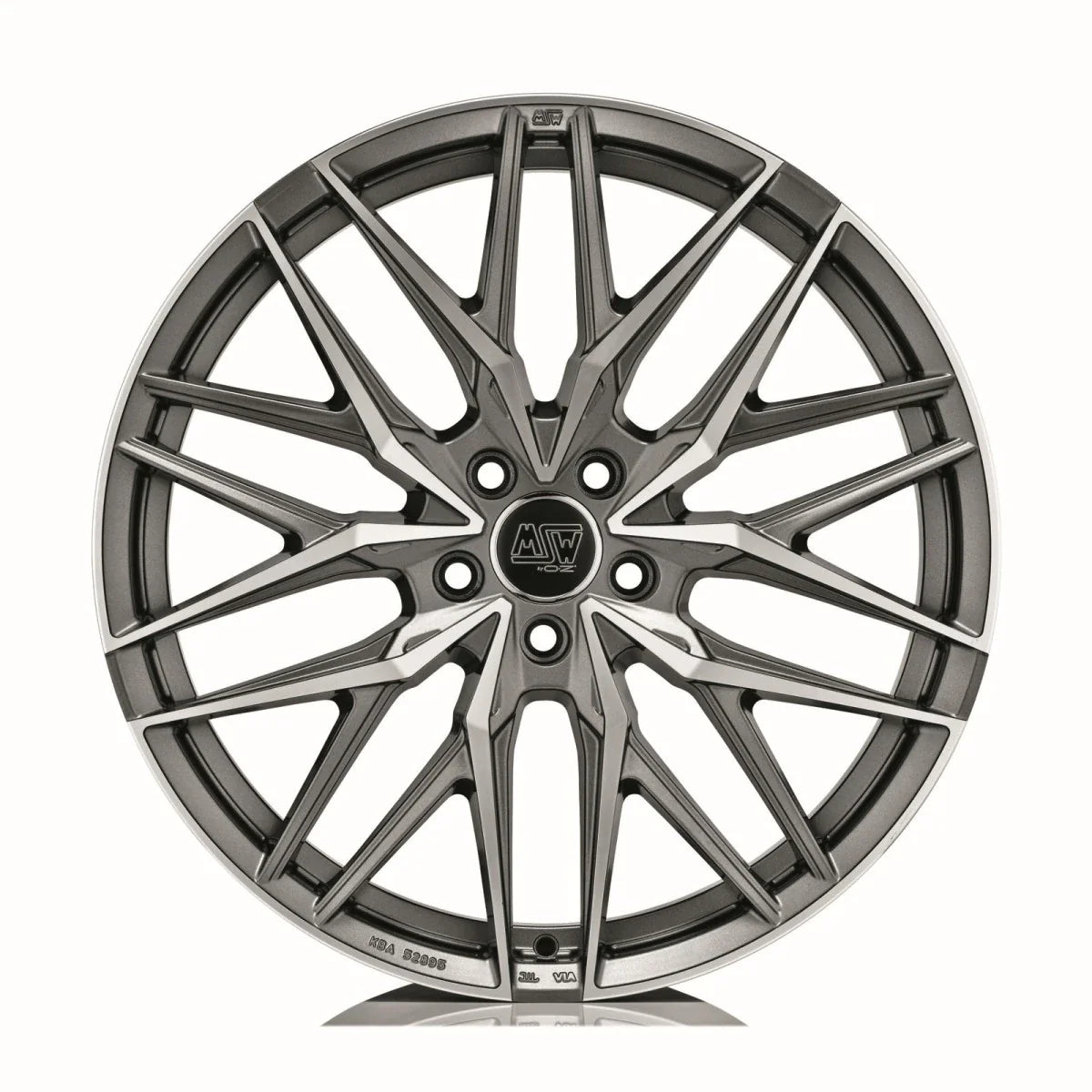 Alu kola MSW 50 9.5x21 5x108 ET42 Matt Gun Metal Full Polished (Mgmfp) | Wheelsup.cz