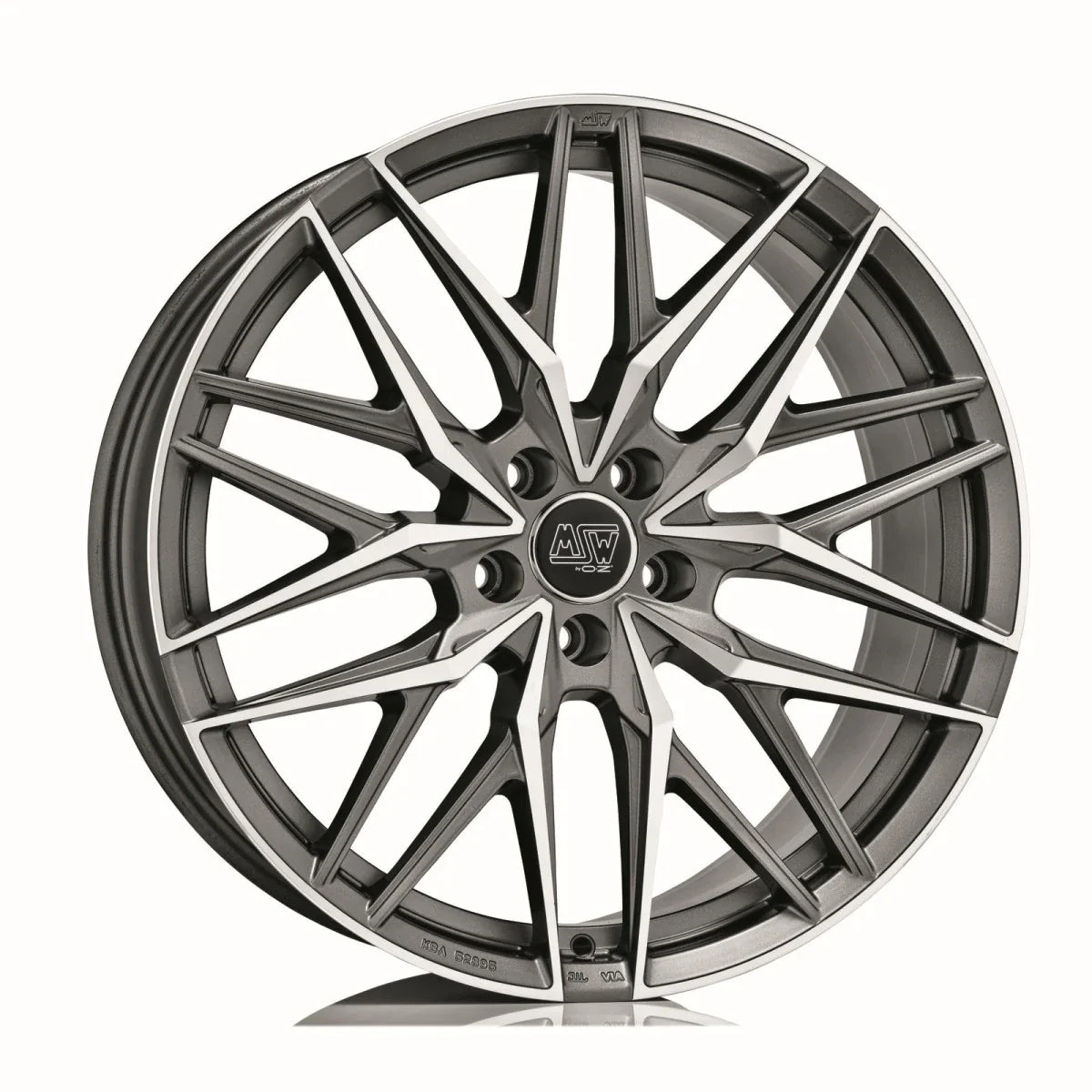 Alu kola MSW 50 9.5x20 5x112 ET42 Matt Gun Metal Full Polished (Mgmfp) | Wheelsup.cz