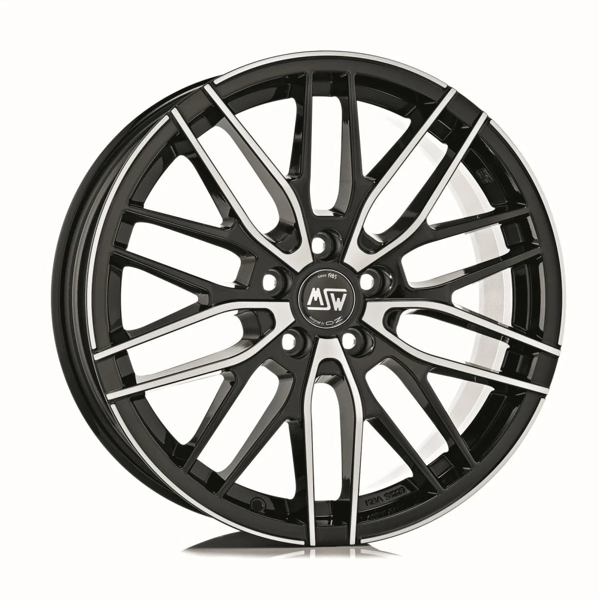 Alu kola MSW 72 8x18 5x112 ET35 Gloss Black Full Polished | Wheelsup.cz