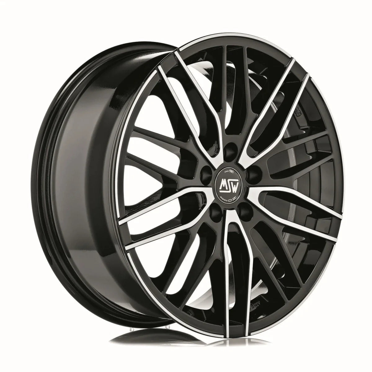 Alu kola MSW 72 8x18 5x112 ET28 Gloss Black Full Polished | Wheelsup.cz