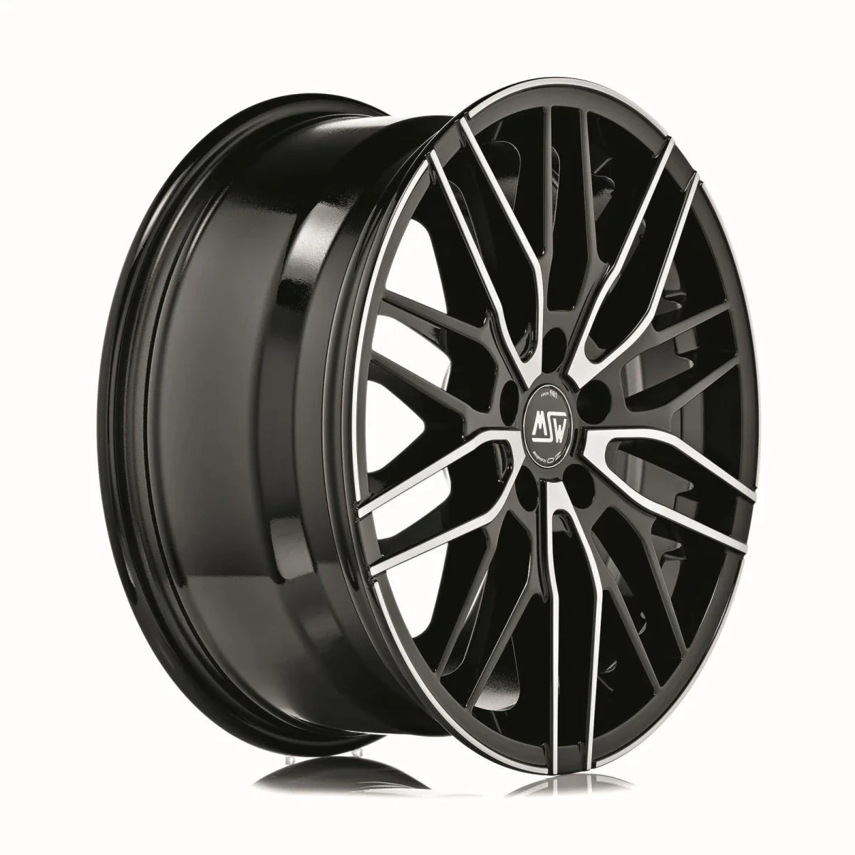 Alu kola MSW 72 8x18 5x112 ET35 Gloss Black Full Polished | Wheelsup.cz