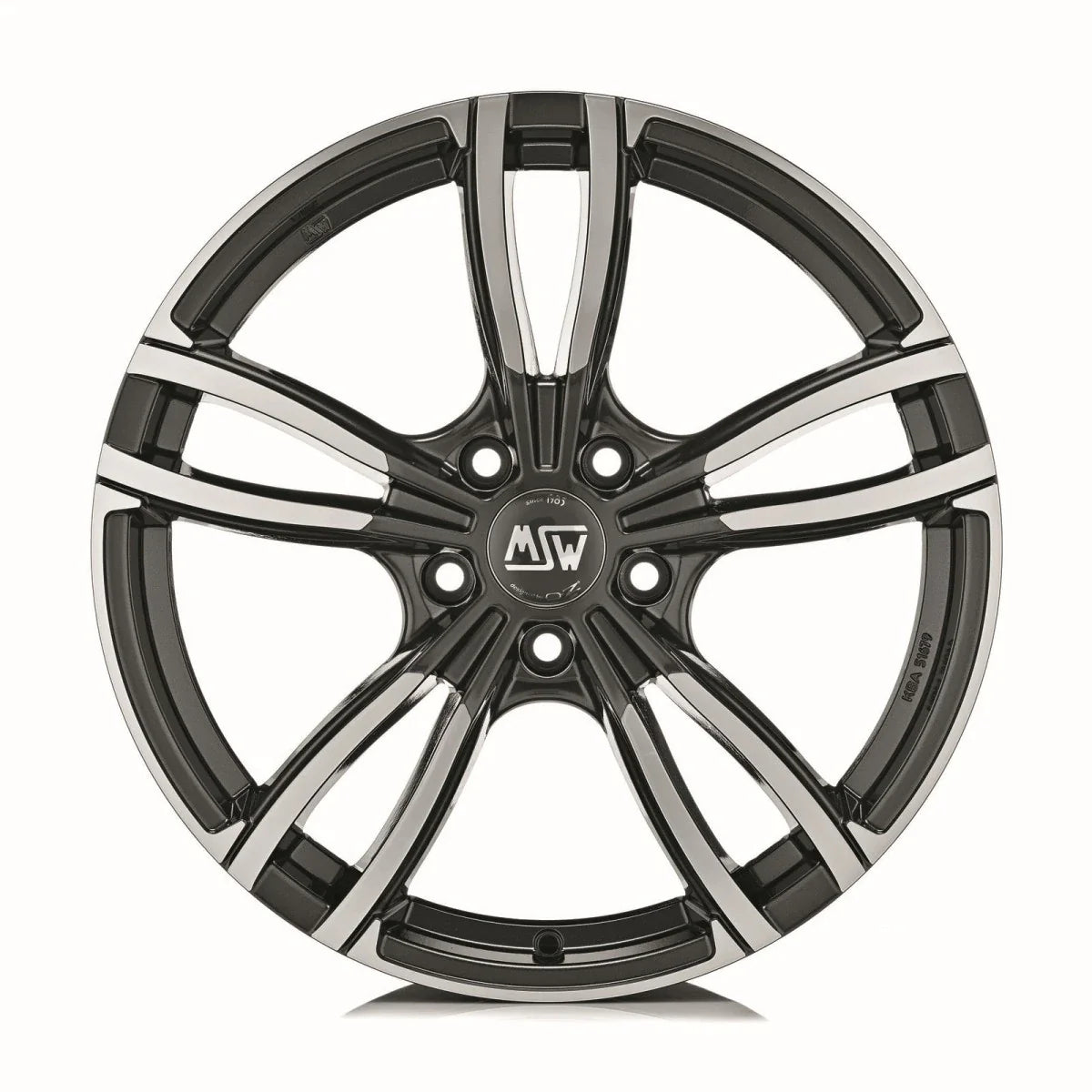 Alu kola MSW 73 8x18 5x120 ET29 Gloss Dark Grey Full Polished | Wheelsup.cz
