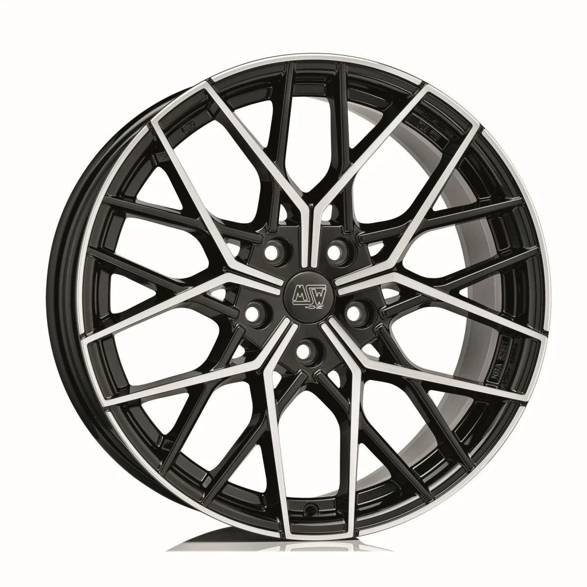 Alu kola MSW 74 8.5x20 5x120 ET40 Gloss Black Full Polished | Wheelsup.cz