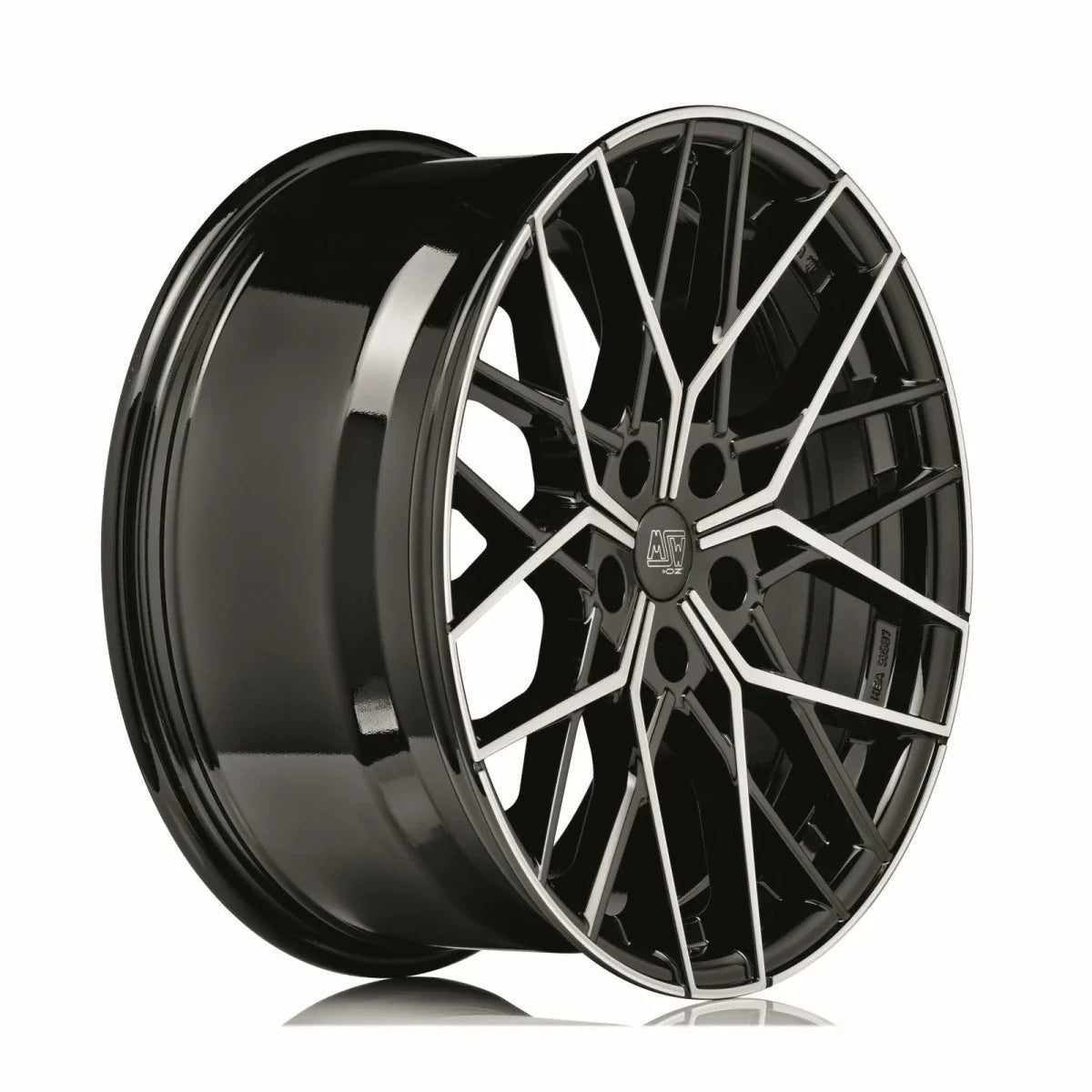 Alu kola MSW 74 8.5x20 5x112 ET20 Gloss Black Full Polished | Wheelsup.cz