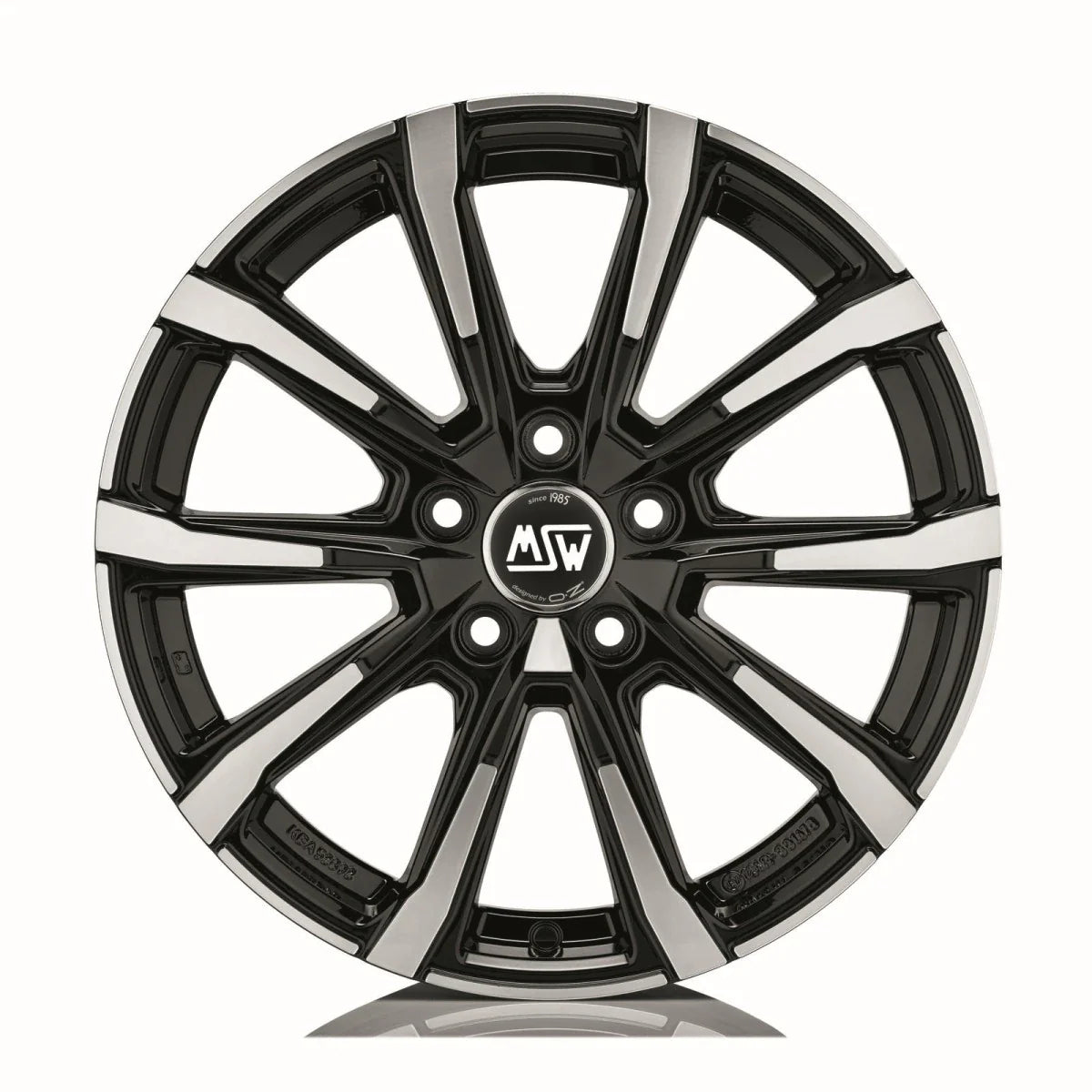 Alu kola MSW 79 7x17 5x100 ET48 Gloss Black Full Polished | Wheelsup.cz