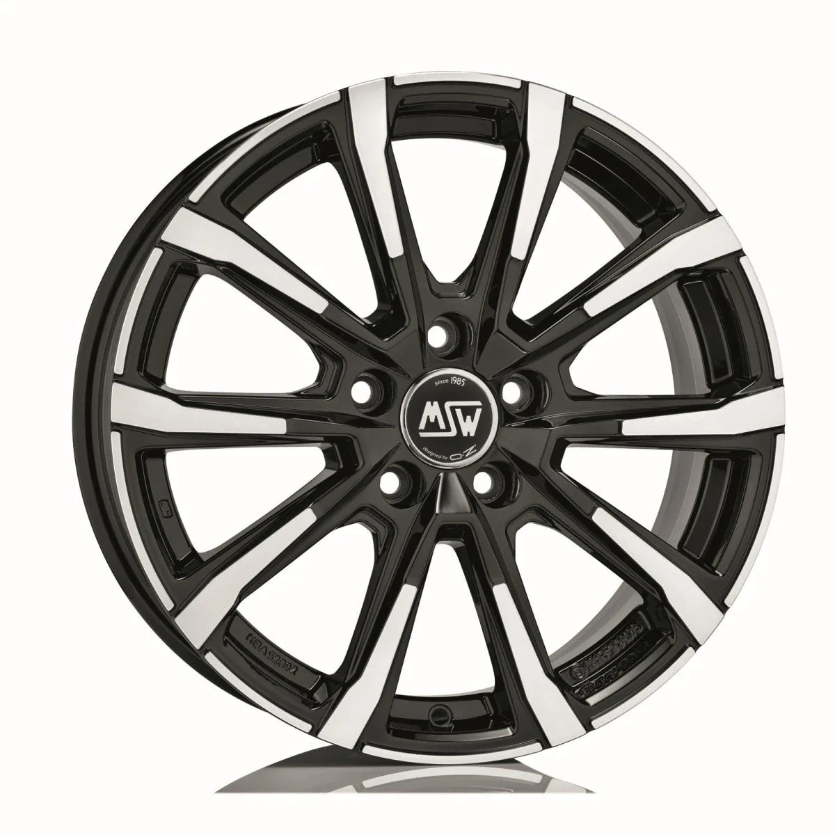 Alu kola MSW 79 7x17 5x100 ET48 Gloss Black Full Polished | Wheelsup.cz