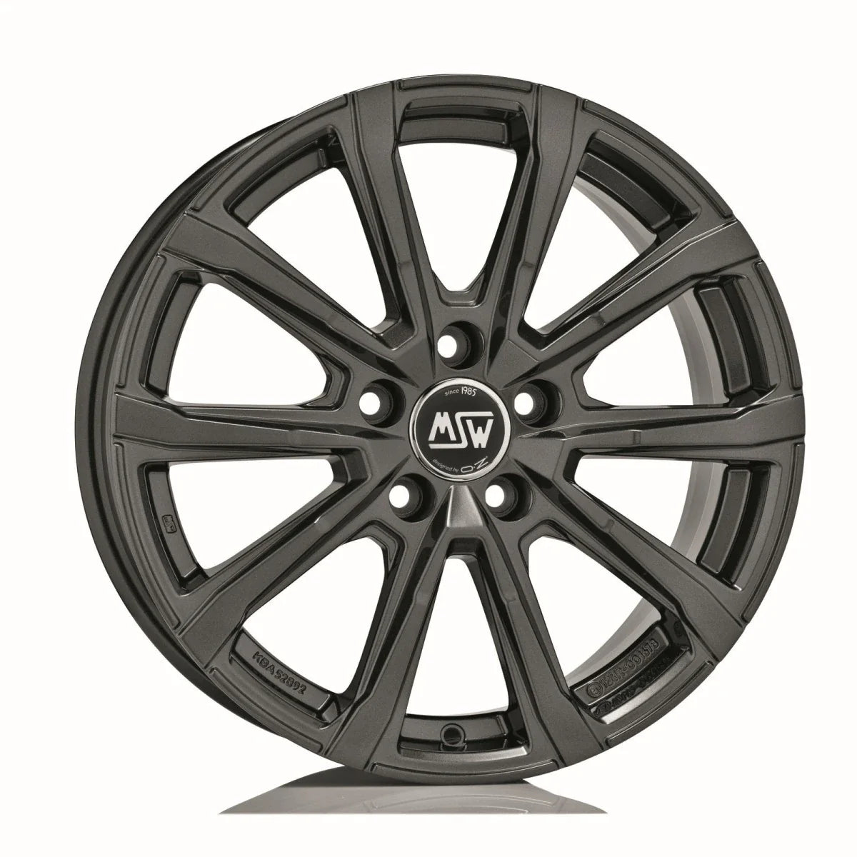 Alu kola MSW 79 6.5x16 5x100 ET40 Gloss Dark Grey | Wheelsup.cz