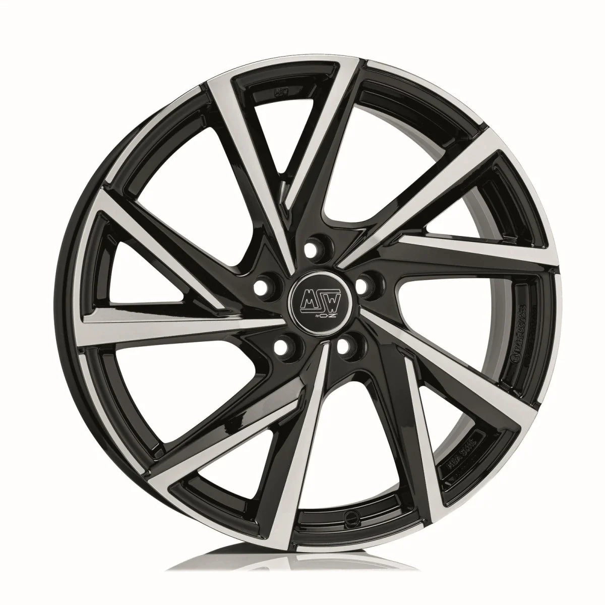 Alu kola MSW 80-5 7x17 5x112 ET47 Gloss Black Full Polished | Wheelsup.cz