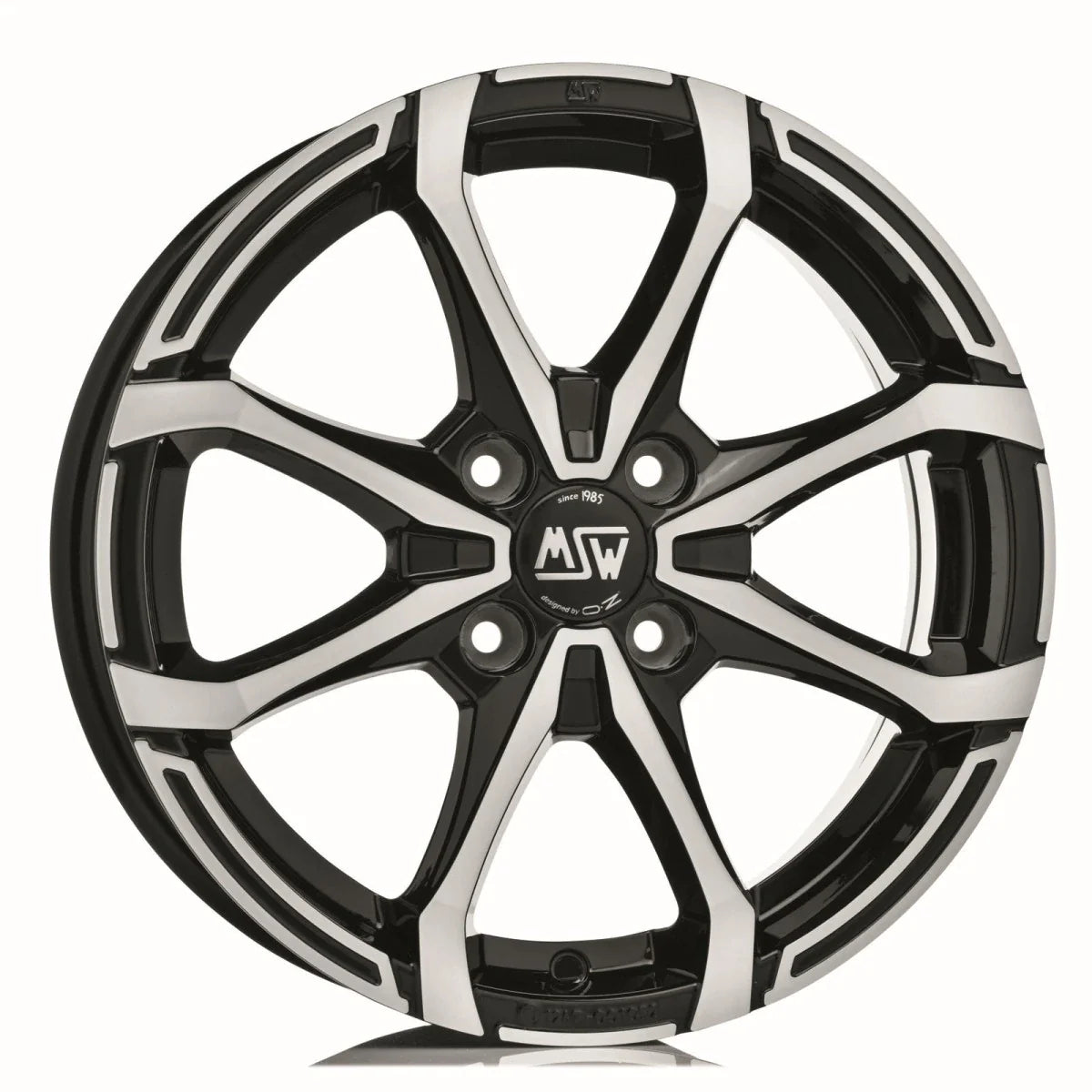 Alu kola MSW X4 5.5x14 4x108 ET24 Gloss Black Full Polished | Wheelsup.cz