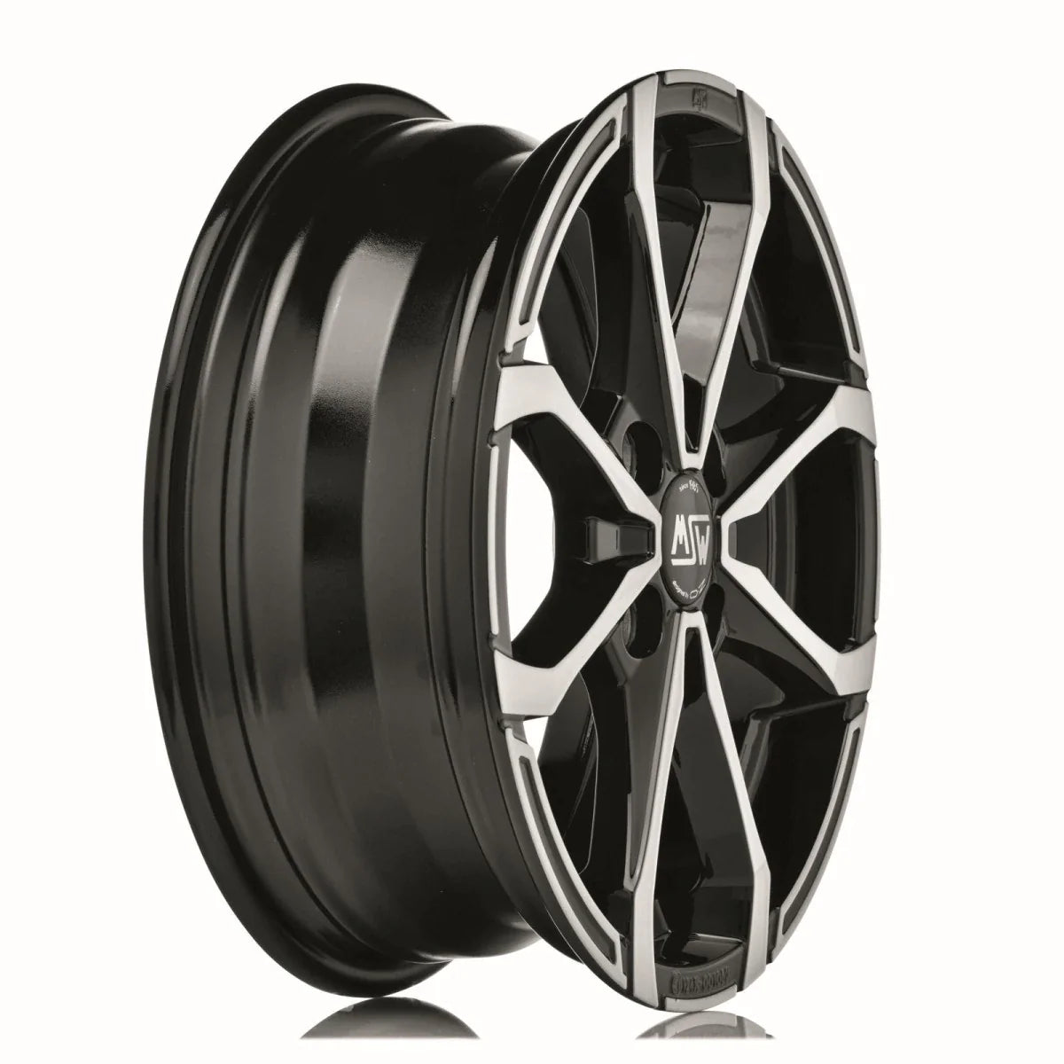 Alu kola MSW X4 5.5x14 4x108 ET24 Gloss Black Full Polished | Wheelsup.cz
