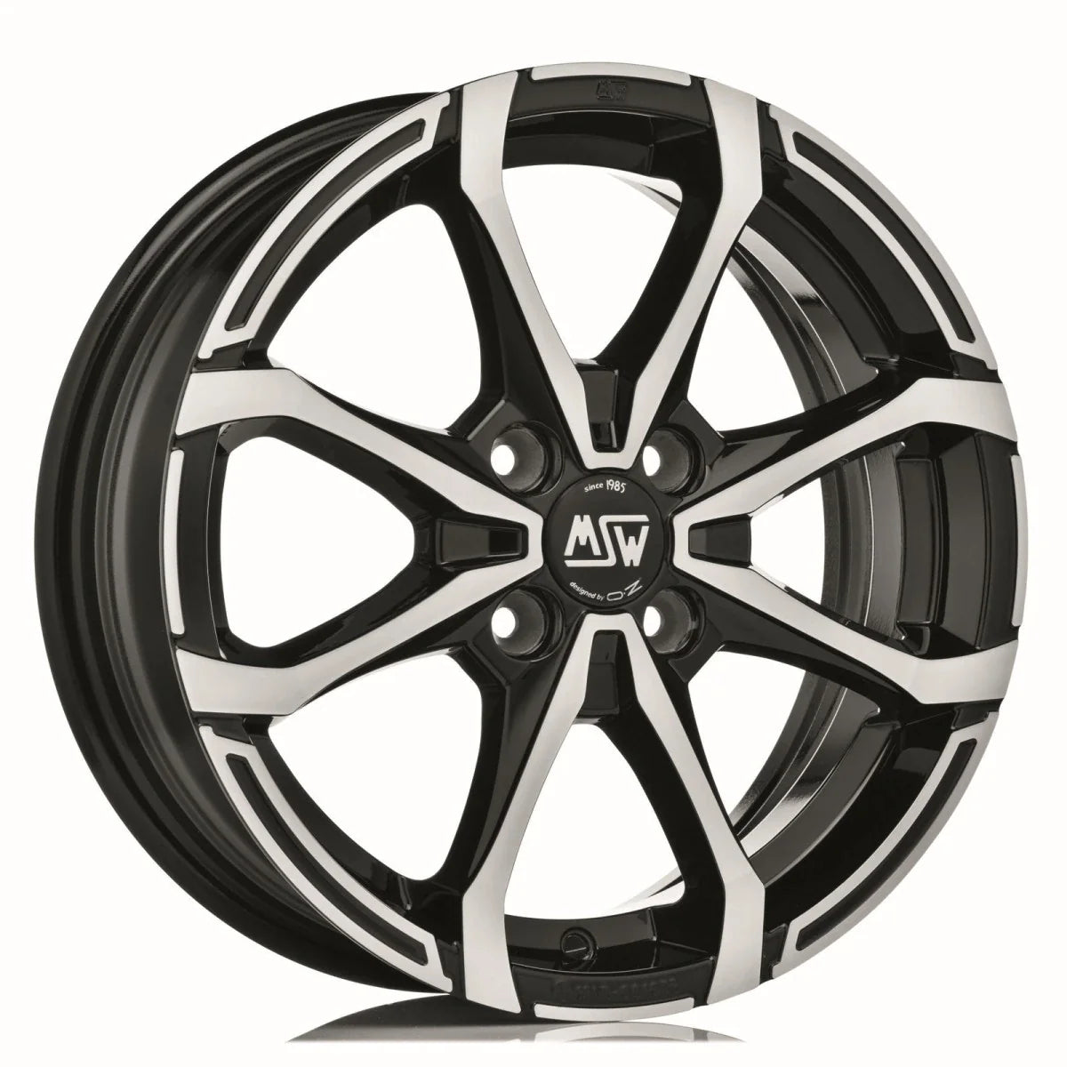 Alu kola MSW X4 5.5x14 4x108 ET24 Gloss Black Full Polished | Wheelsup.cz