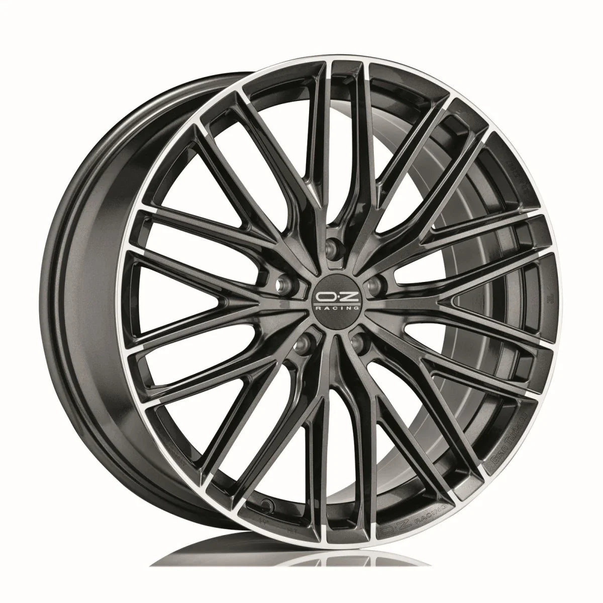 Alu kola OZ GRAN TURISMO HLT 8.5x19 5x112 ET27 Star Graphite Diamond Lip | Wheelsup.cz