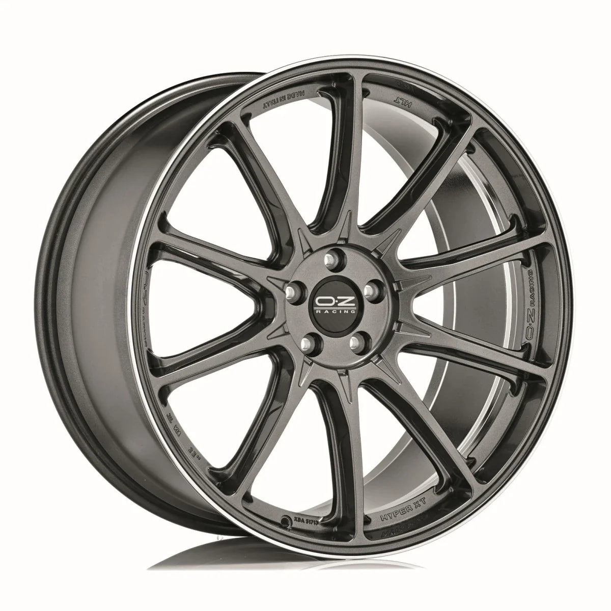 Alu kola OZ HYPER XT HLT 11x22 5x112 ET50 Star Graphite Diamond Lip | Wheelsup.cz