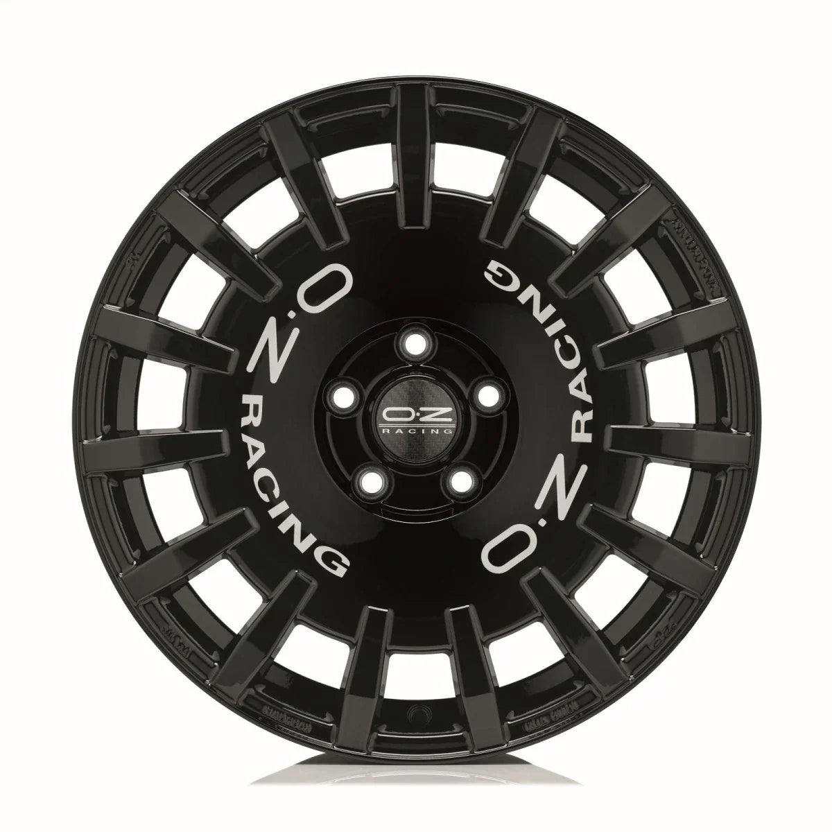 Alu kola OZ RALLY RACING 7x17 4x100 ET45 Gloss Black Silver Lettering | Wheelsup.cz