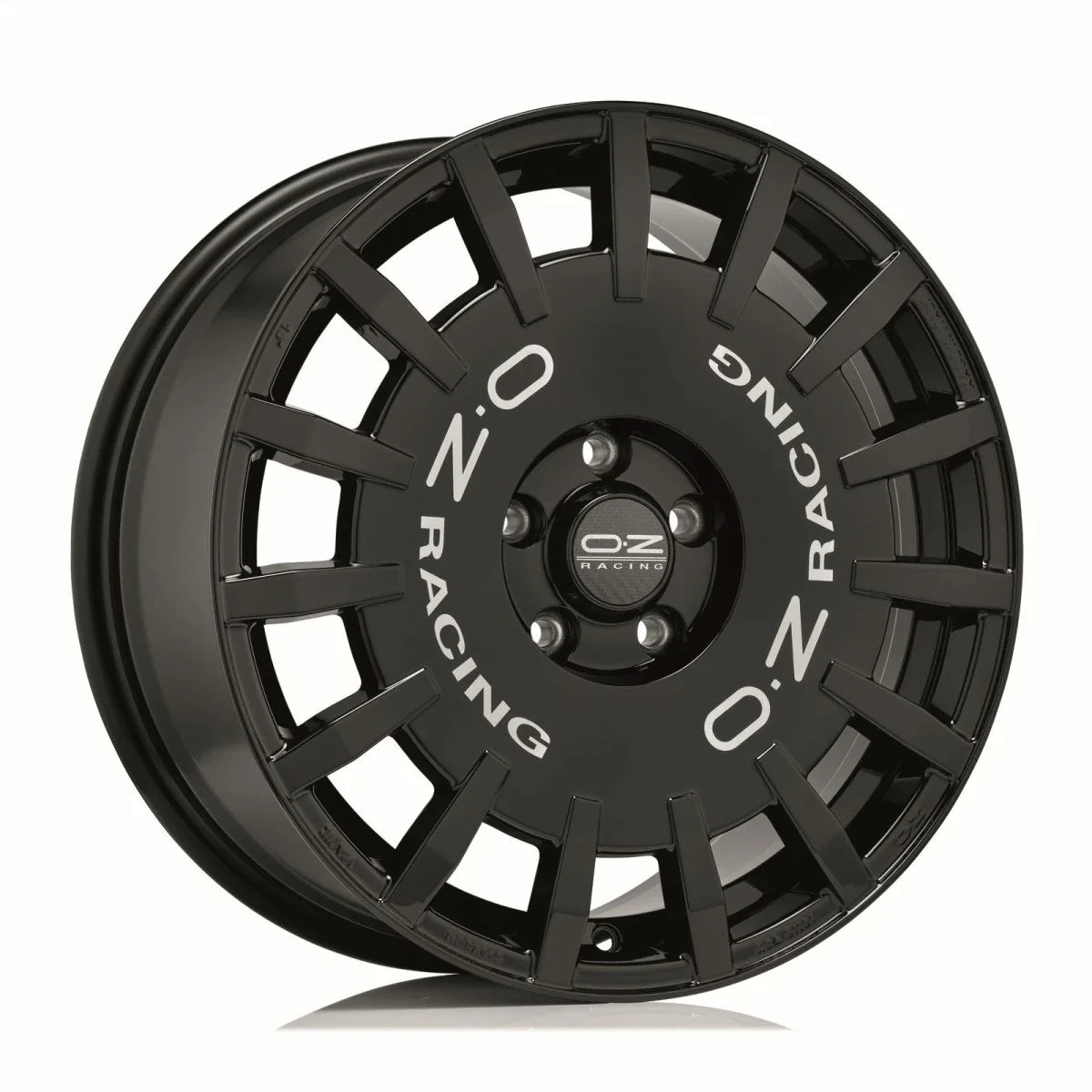 Alu kola OZ RALLY RACING 7x17 4x100 ET45 Gloss Black Silver Lettering | Wheelsup.cz