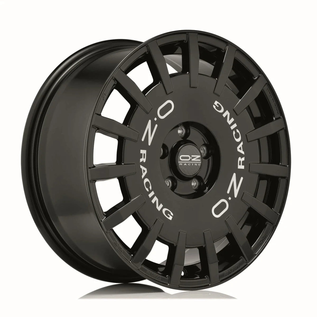 Alu kola OZ RALLY RACING 7x17 4x100 ET45 Gloss Black Silver Lettering | Wheelsup.cz