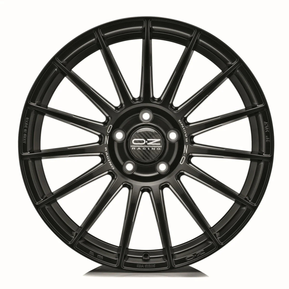 Alu kola OZ SUPERTURISMO LM 7.5x17 4x108 ET40 Matt Black Silver Lettering | Wheelsup.cz