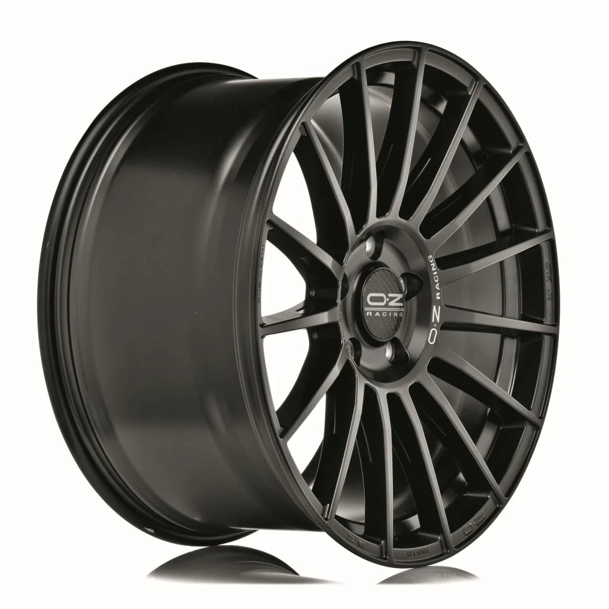 Alu kola OZ SUPERTURISMO LM 7.5x17 5x112 ET50 Matt Black Silver Lettering | Wheelsup.cz