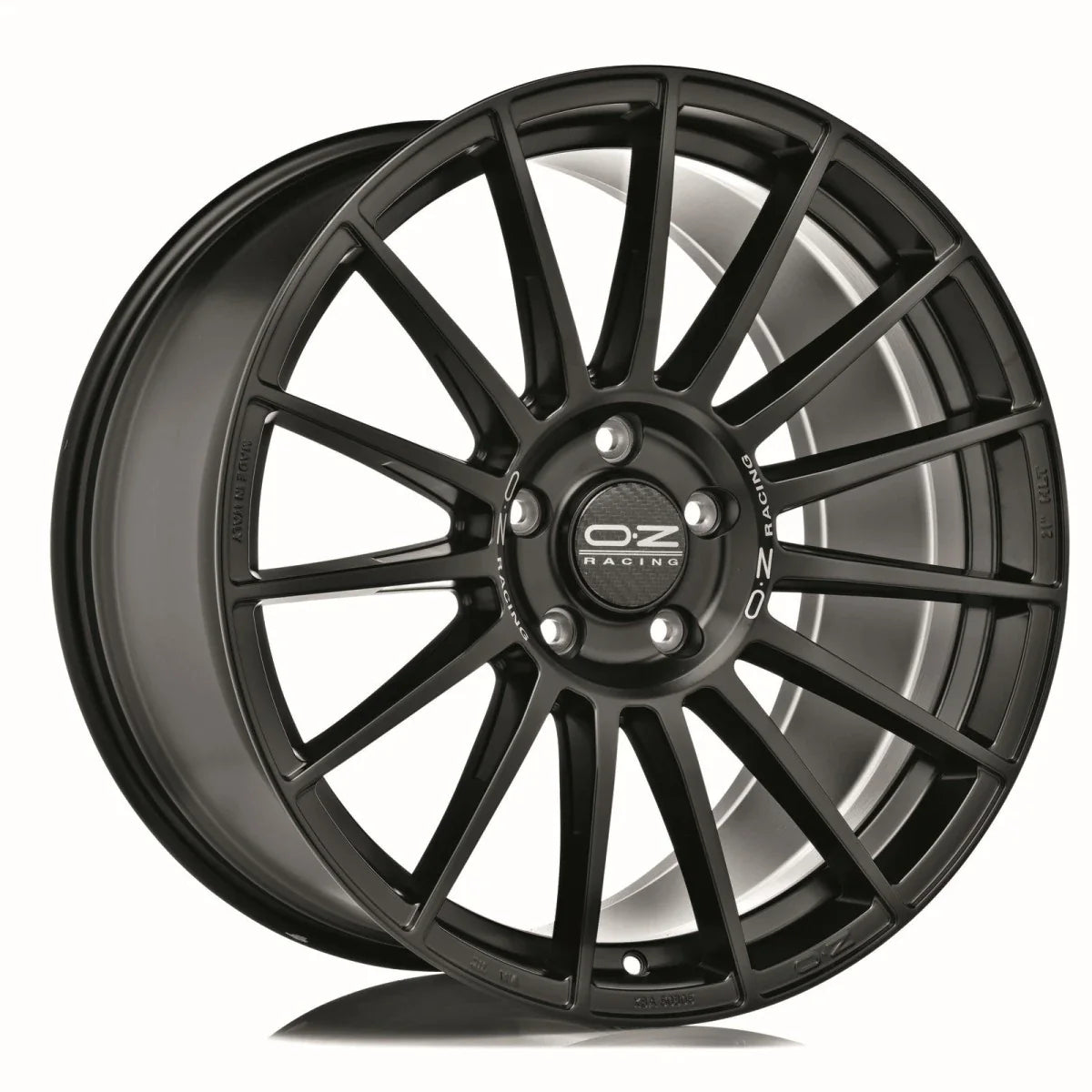 Alu kola OZ SUPERTURISMO LM 8x18 5x108 ET45 Matt Black Silver Lettering | Wheelsup.cz