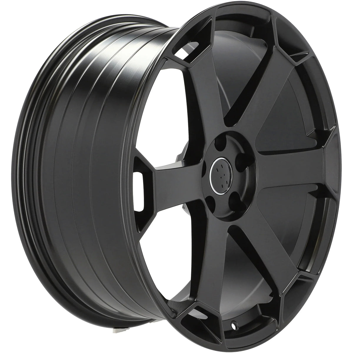 Alu kola pro Audi YF6149 9x21 5x112 ET30 66.6 Black Half Matt & Polished Lip – detail 3