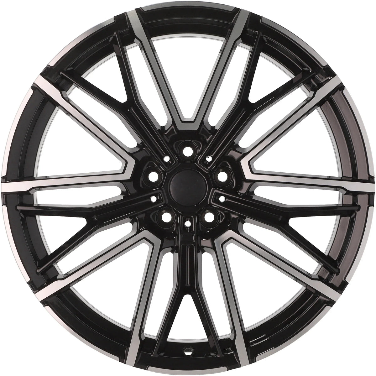 Alu kola pro BMW 3S1284 10.5x21 5x112 ET44 66.6 černá – detail 2