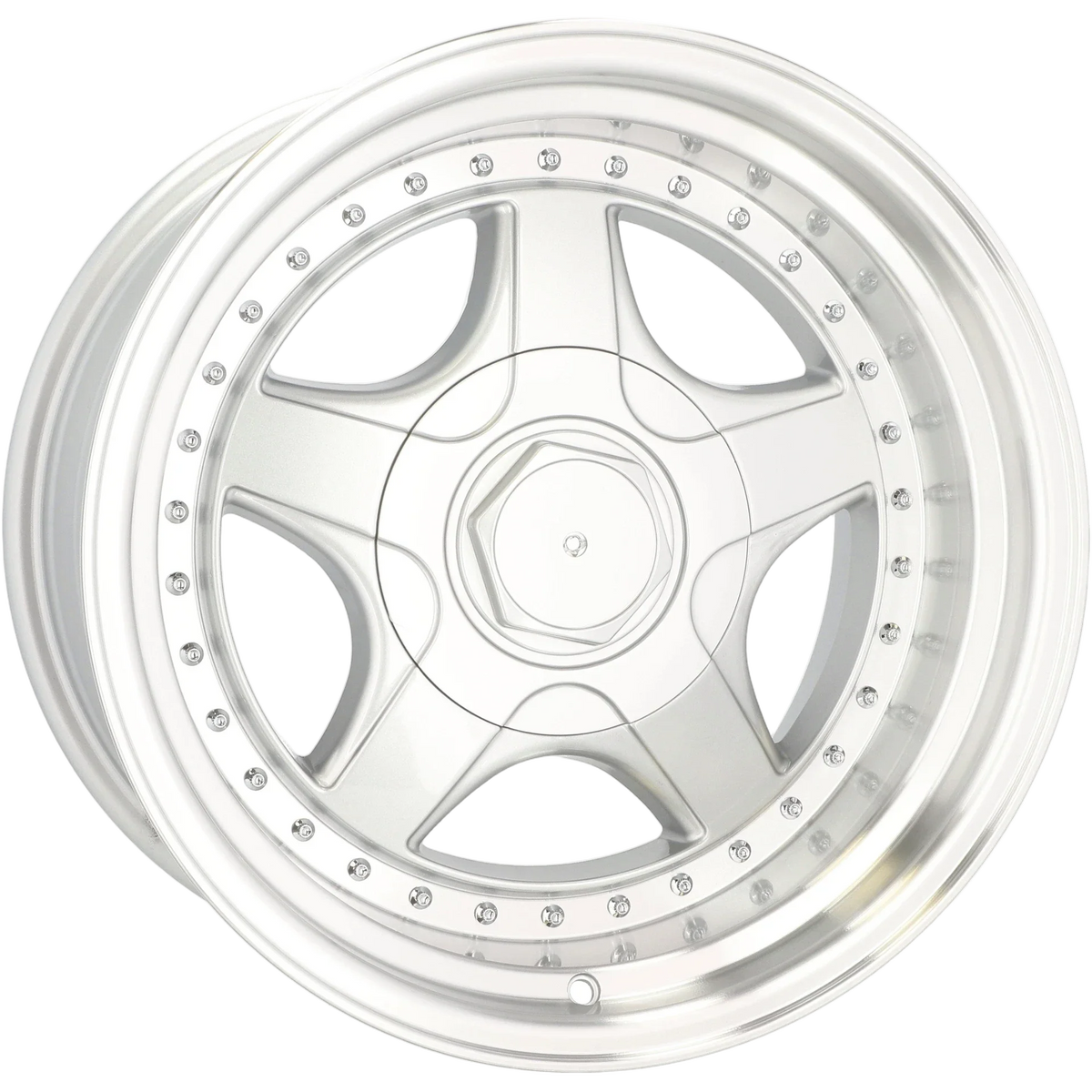 Alu kola pro BMW 7813R 10x17 5x120 ET20 74.1 Silver & Polished Lip