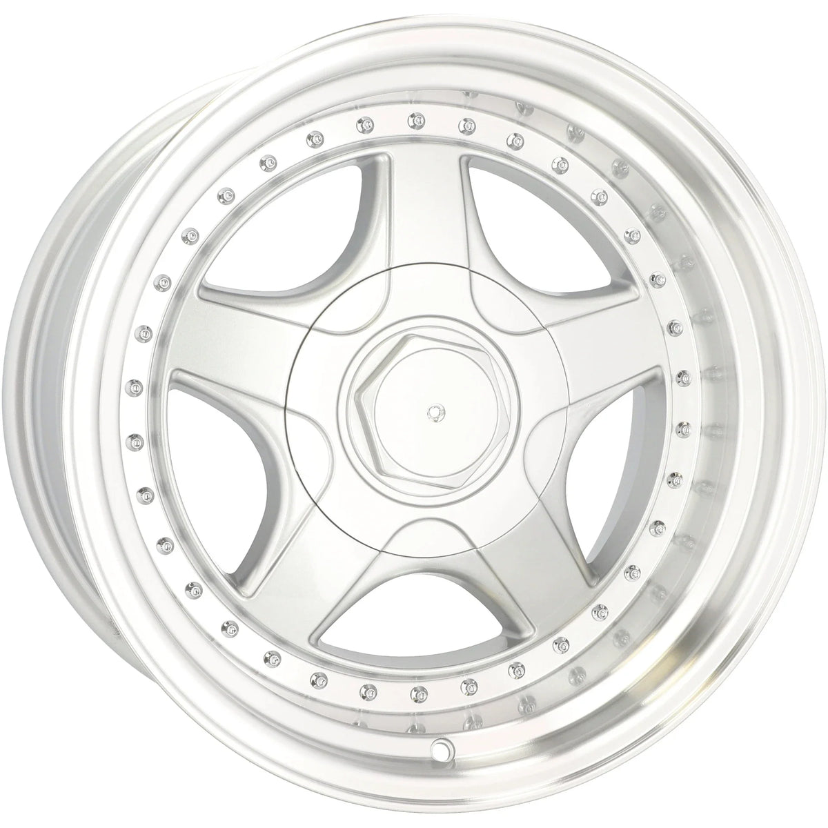 Alu kola pro BMW 7813R 10x17 5x120 ET20 74.1 Silver & Polished Lip – detail 1