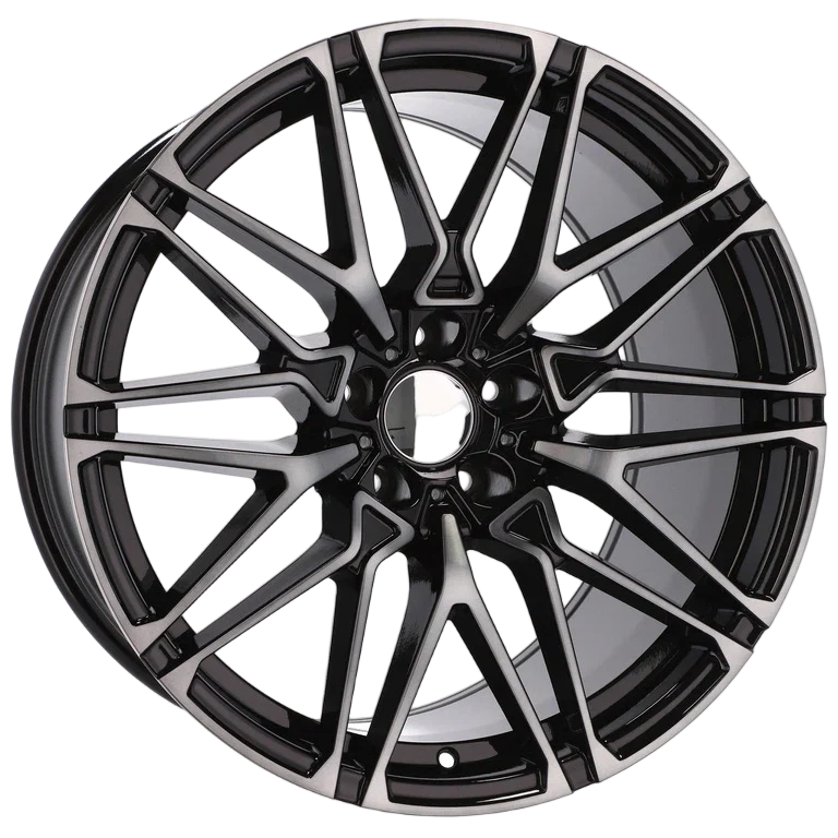 Alu kola pro BMW B5771 10.5x22 5x112 ET43 66.6 černá – detail 4