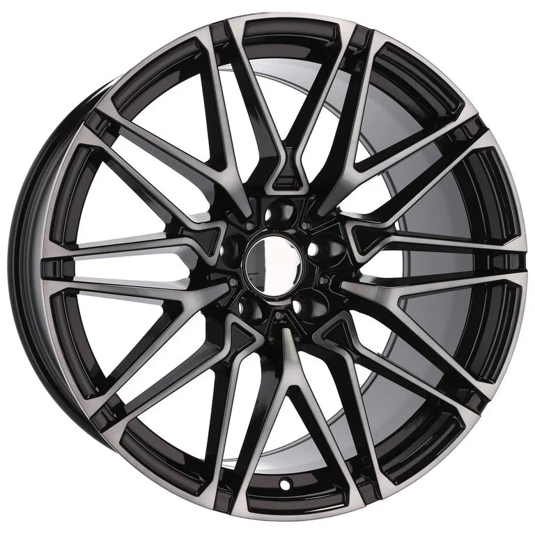 Alu kola pro BMW B5771 9.5x22 5x112 ET37 66.6 černá – detail 4