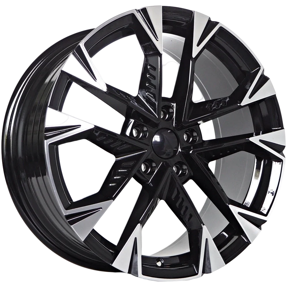 Alu kola pro Ezra 8X18 5X112 ET40 57,1 Black machined spokes