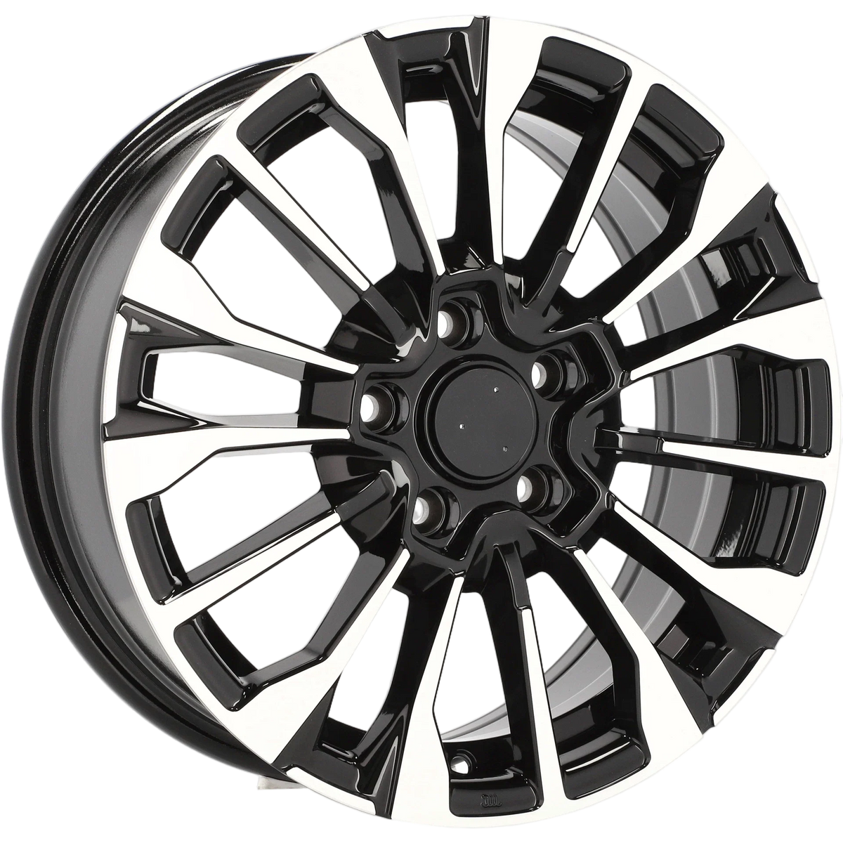 Alu kola pro Fiat B1370 6.5x16 5x110 ET40 65.1 Black Polished