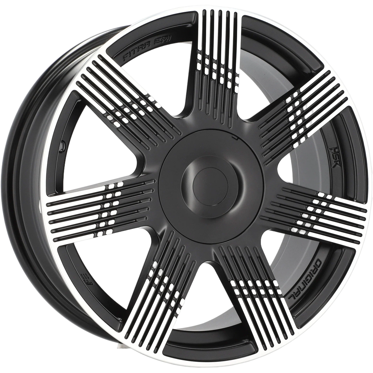 Alu kola pro Fiat YF7074 6.5x16 4x98 ET35 58.1 Black Polished Half Matt