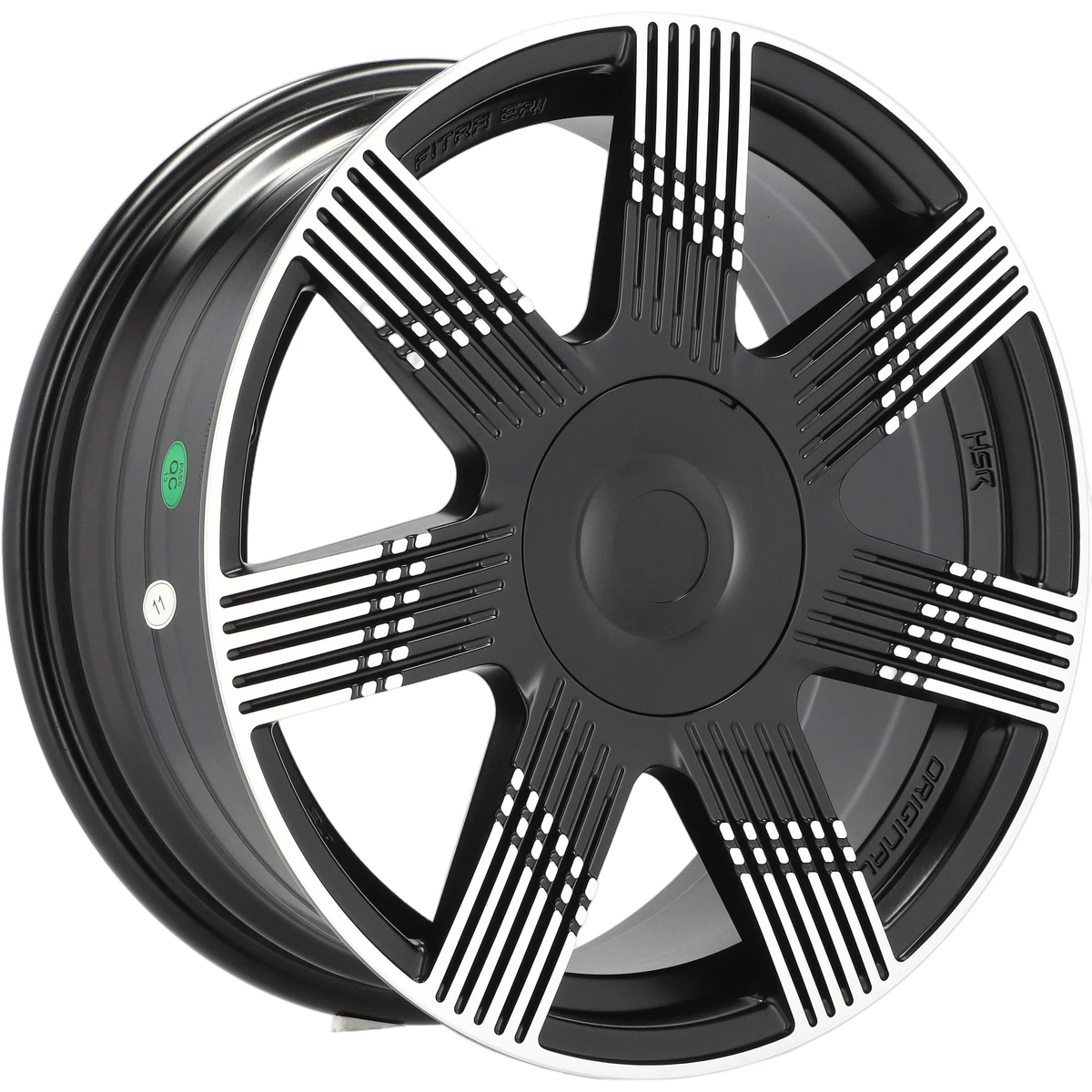Alu kola pro Fiat YF7074 7x17 4x98 ET41 58.1 Black Polished Half Matt – detail 3